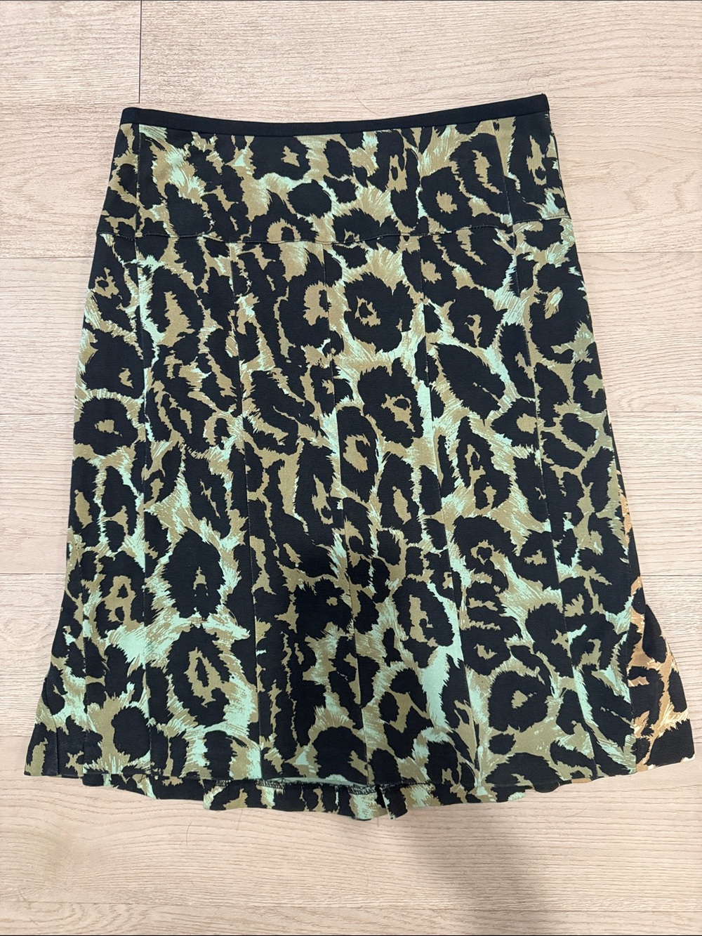 Diane Von Furstenberg Leopard A-Line Skirt
